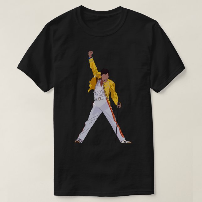 Freddie Mercury Sticker Sticker.png T-Shirt (Design vorne)