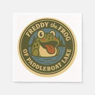 Freddy der Frosch vom Paddleboat-See Servietten