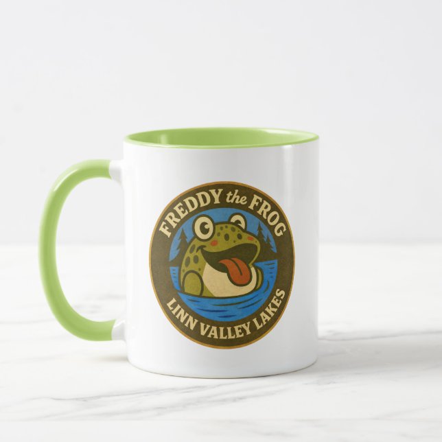 Freddy Frog of Linn Valley. Lakes Mug  Tasse (Links)