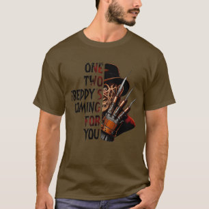 Freddy Horror Grafik Halloween T-Shirt