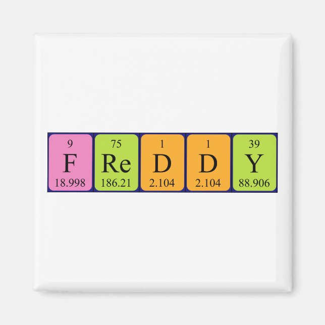 Freddy Periodenmagnet Magnet (Vorne)