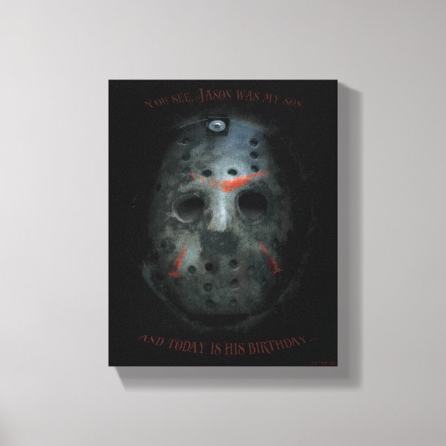 Freddy vs. Jason | Jason Mask Zitat Leinwanddruck (Vorderseite)