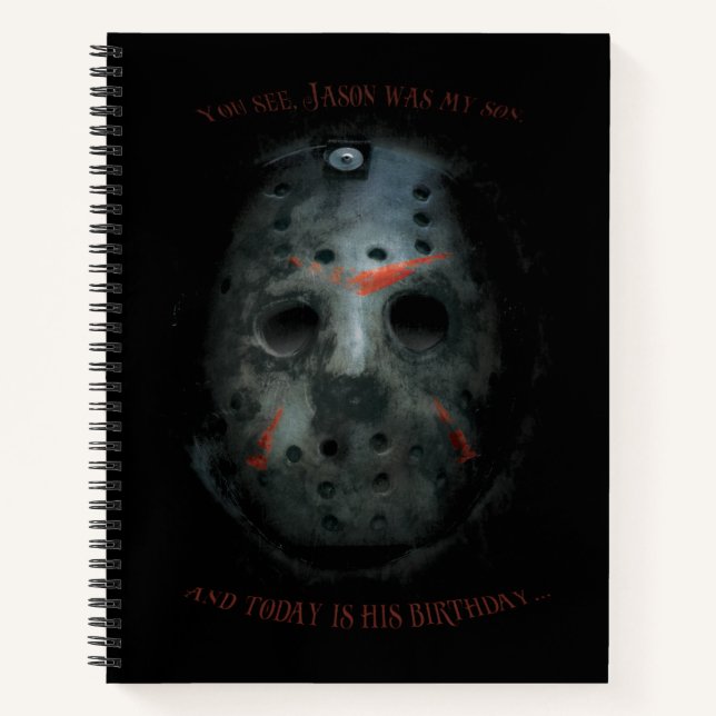 Freddy vs. Jason | Jason Mask Zitat Notizbuch (Vorderseite)