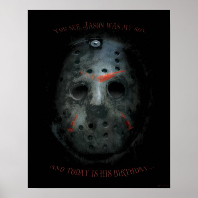 Freddy vs. Jason | Jason Mask Zitat Poster (Vorne)