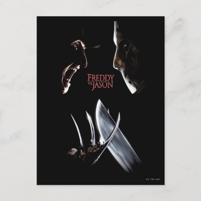 Freddy vs. Jason | Theaterposter Postkarte (Vorderseite)