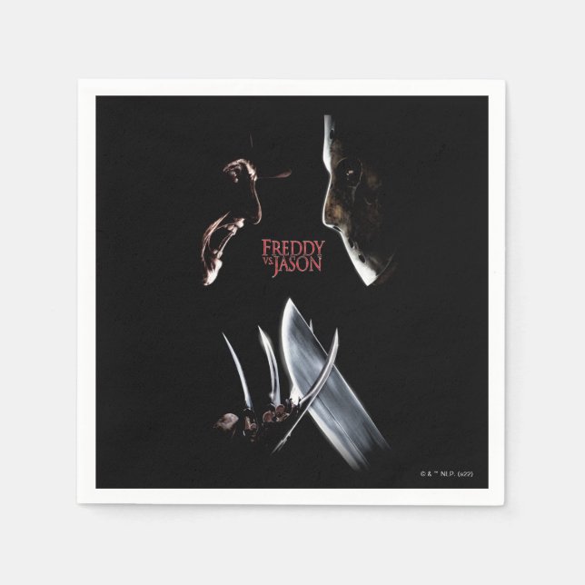 Freddy vs. Jason | Theaterposter Serviette (Vorderseite)