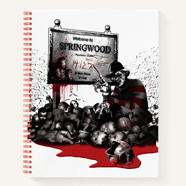 Freddy vs. Jason | Willkommen in Springwood Notizbuch (Vorderseite)