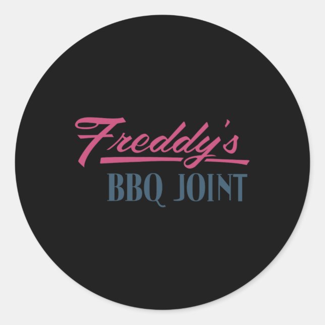 Freddy's Grillen Joint Runder Aufkleber (Vorderseite)