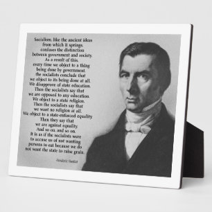 Frederic Bastiat Anti-Sozialismus Fotoplatte