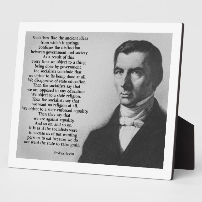 Frederic Bastiat Anti-Sozialismus Fotoplatte (Seite)