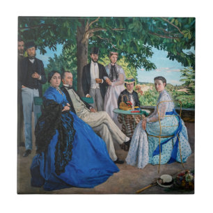 Frédéric Bazille - Das Familientreffen Fliese