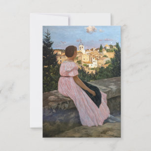 Frederic Bazille - Das rosa Kleid Dankeskarte
