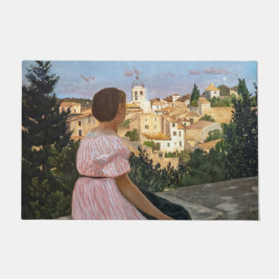 Frederic Bazille - Das rosa Kleid Fußmatte