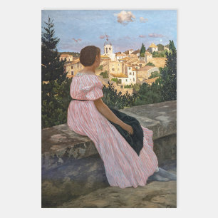 Frederic Bazille - Das rosa Kleid Geschenkpapier Set