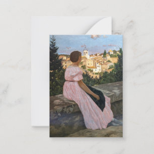 Frederic Bazille - Das rosa Kleid Mitteilungskarte