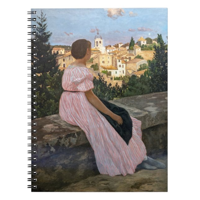 Frederic Bazille - Das rosa Kleid Notizblock (Vorderseite)