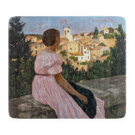 Frederic Bazille - Das rosa Kleid Schneidebrett