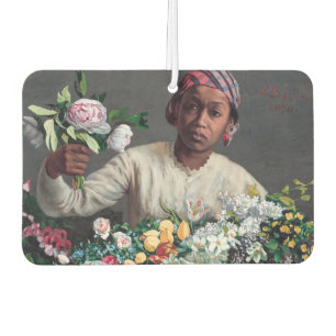 Frederic Bazille - Junge Frau mit Peonies Autolufterfrischer