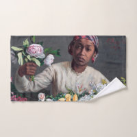 Frederic Bazille - Junge Frau mit Peonies