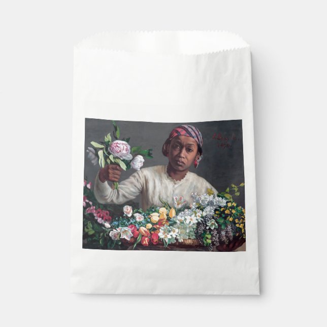 Frederic Bazille - Junge Frau mit Peonies Geschenktütchen (Vorderseite)
