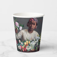 Frederic Bazille - Junge Frau mit Peonies