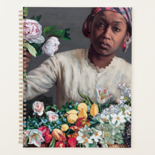 Frederic Bazille - Junge Frau mit Peonies Planer