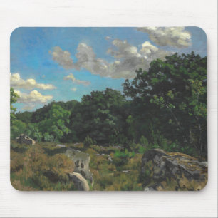Frederic Bazille - Landschaft in Chailly Mousepad
