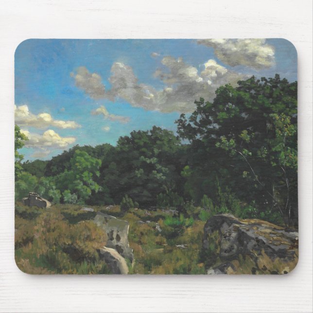 Frederic Bazille - Landschaft in Chailly Mousepad (Vorne)
