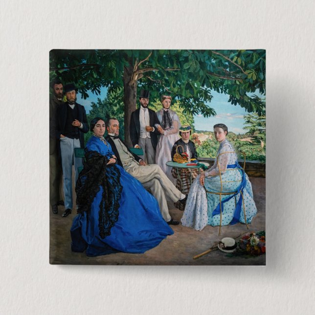 Frederic Bazille - The Family Wiedersehen Button (Vorderseite)
