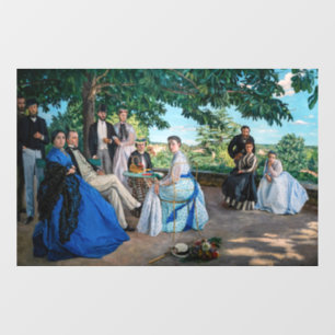 Frederic Bazille - The Family Wiedersehen Fensteraufkleber