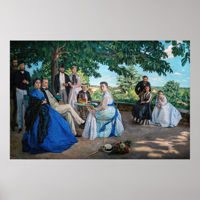 Frederic Bazille - The Family Wiedersehen Poster (Vorne)