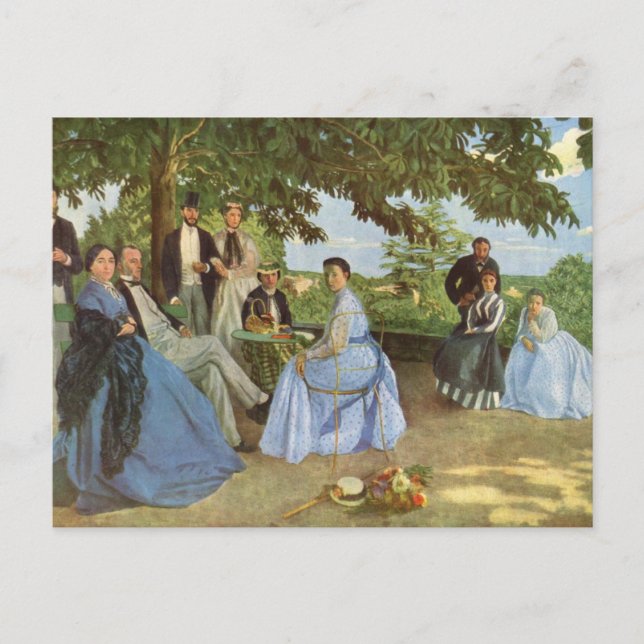 Frédéric Bazille's Family Wiedersehen Postkarte (Vorderseite)