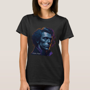 Frederic Chopin Portrait Pianist Komponist Illustr T-Shirt