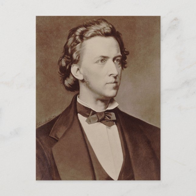 Frederic Chopin Postkarte (Vorderseite)