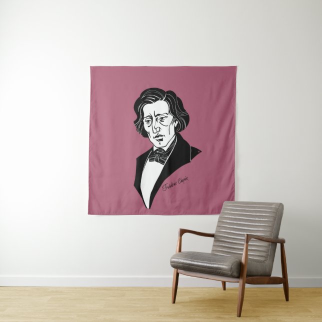 Frederic Chopin Wandteppich (Beispiel)