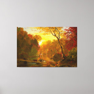 FREDERIC E. CHURCH - AUTUMN IN NORDAMERIKA 1856 LEINWANDDRUCK