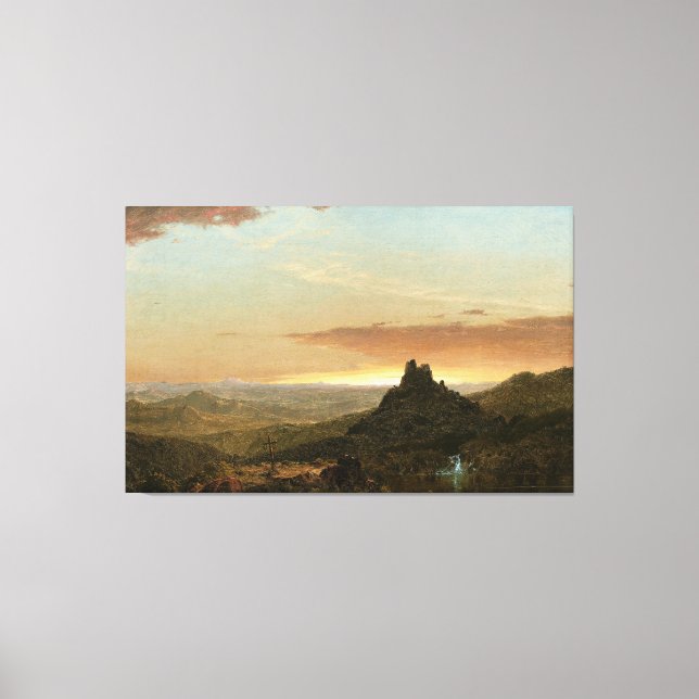 FREDERIC E. CHURCH - KREUZ IM WILDERNESS 1857 LEINWANDDRUCK (Vorderseite)