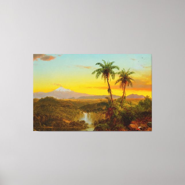 FREDERIC E. CHURCH - Südamerikanische Landschaft 1 Leinwanddruck (Vorderseite)