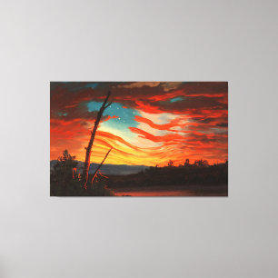 FREDERIC E. CHURCH - UNSER BANNER IM HIMMEL - 1861 LEINWANDDRUCK