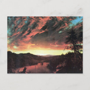 Frederic Edwin Church - Abgeschiedene Landschaft i Postkarte