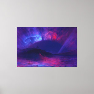 FREDERIC EDWIN CHURCH - Aurora Borealis (1865) - Leinwanddruck