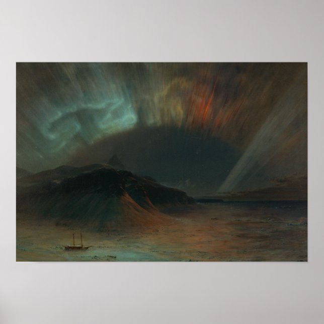 Frederic Edwin Church, Aurora Borealis Poster (Vorne)