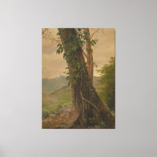 Frederic Edwin Church - Baumstamm Leinwanddruck