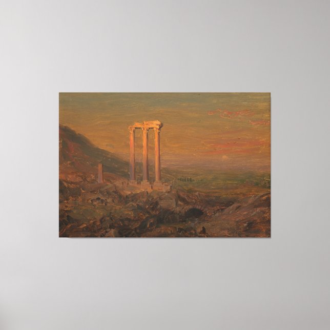 Frederic Edwin Church - Classical Ruins, Syria  Leinwanddruck (Vorderseite)