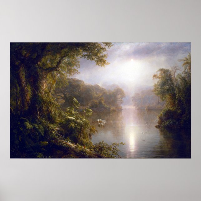 Frederic Edwin Church Der Fluss des Lichts Poster (Vorne)
