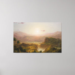 FREDERIC EDWIN CHURCH - Die Anden von Ecuador 1855 Leinwanddruck