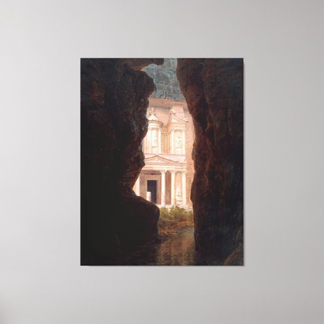 FREDERIC EDWIN CHURCH - El Khasné, Petra - 1874 - Leinwanddruck (Vorderseite)