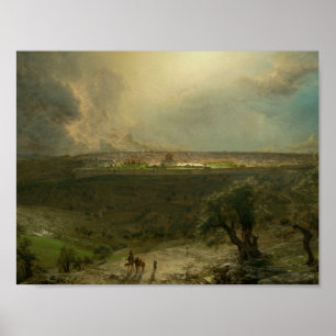Frederic Edwin Church - Jerusalem vom Berg Poster