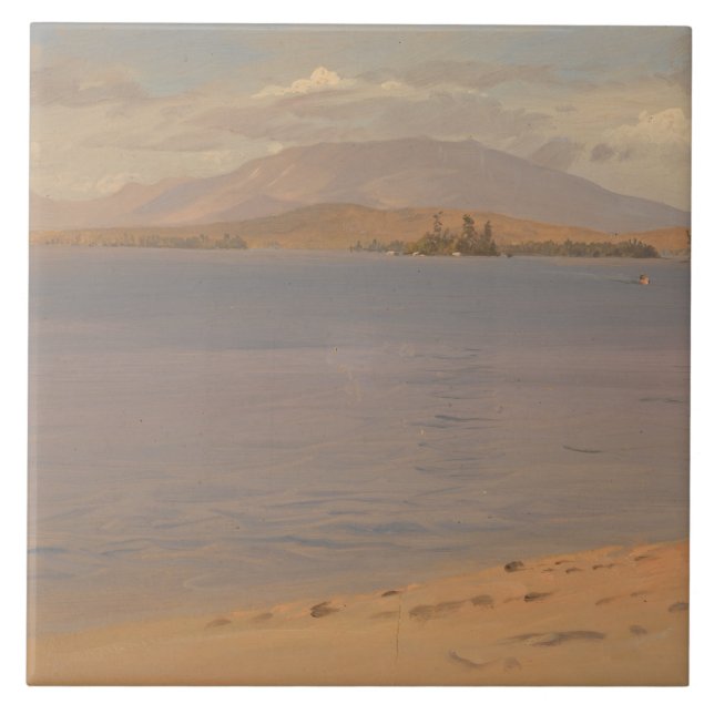 Frederic Edwin Church - Monte Katahdin vom See Fliese (Vorderseite)