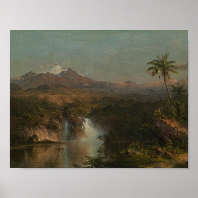 Frederic Edwin Church - Sicht auf Cotopaxi Poster (Vorne)
